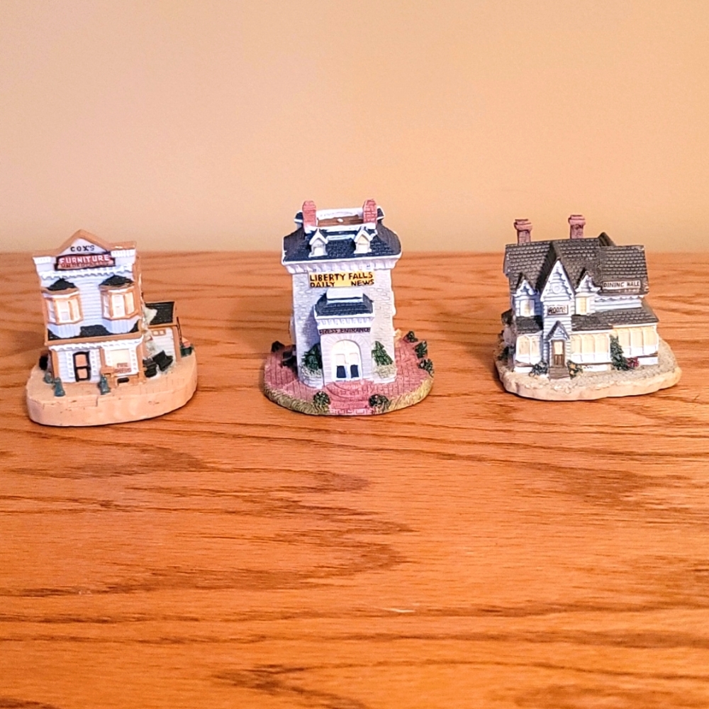 Liberty Falls building figurines from the Americana Collection